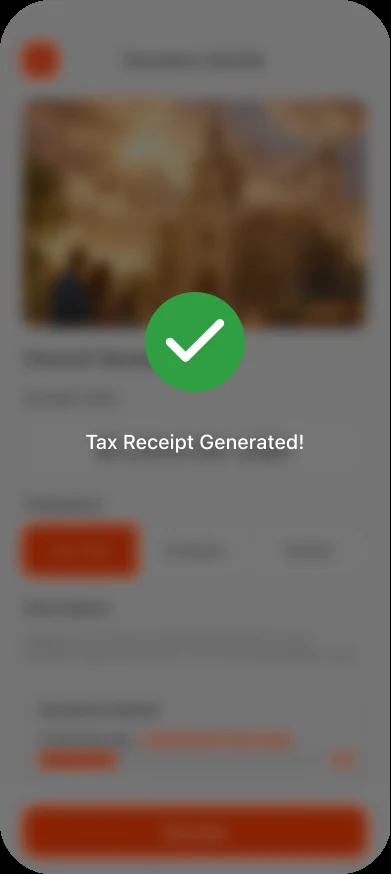 Official receipt generated